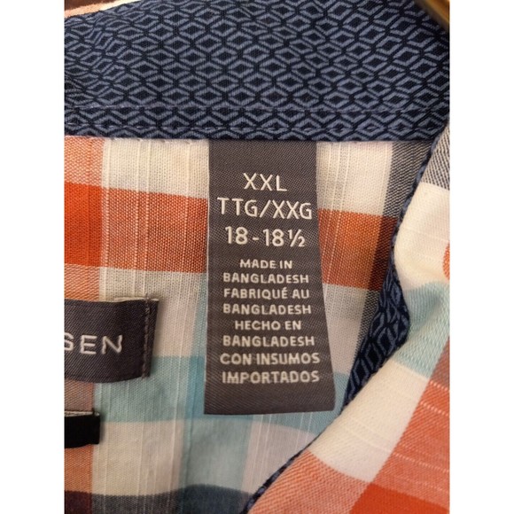 Van Heusen Striped Long Sleeve Slim Fit Button Down Shirt Size XXL 18-18 1/2 - Picture 6 of 16